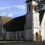 Church built with rammed earth walls. 